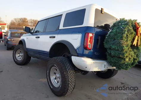 2024 Ford Bronco Black Diamond z USA, uszkodzony, nr VIN 1FMEE1BP4RLA75606